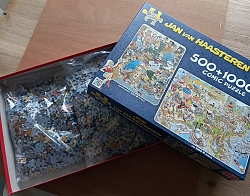 Jan van Haasteren set - USA 1000 / Rommelmarkt 500